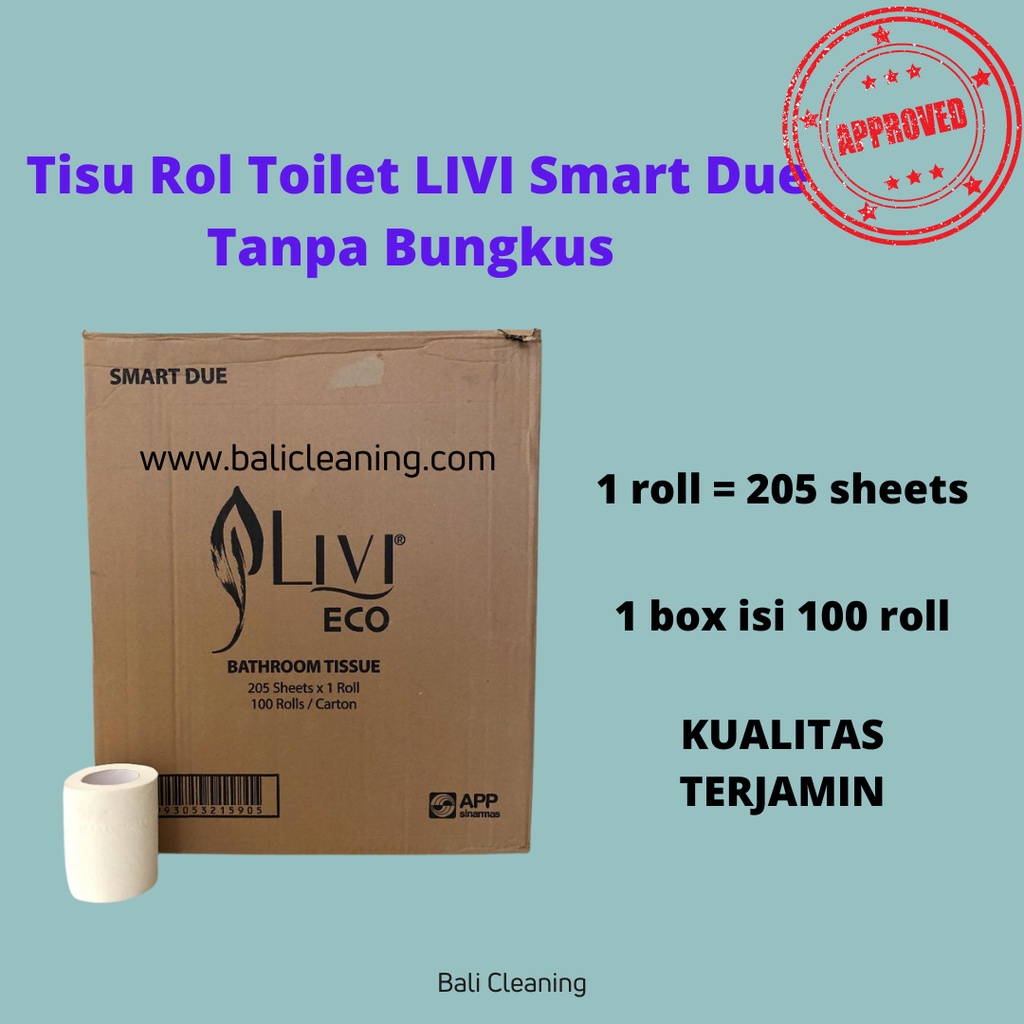 Jual Tissue Roll Toilet Livi Smart Due Tanpa Bungkus S Box Isi