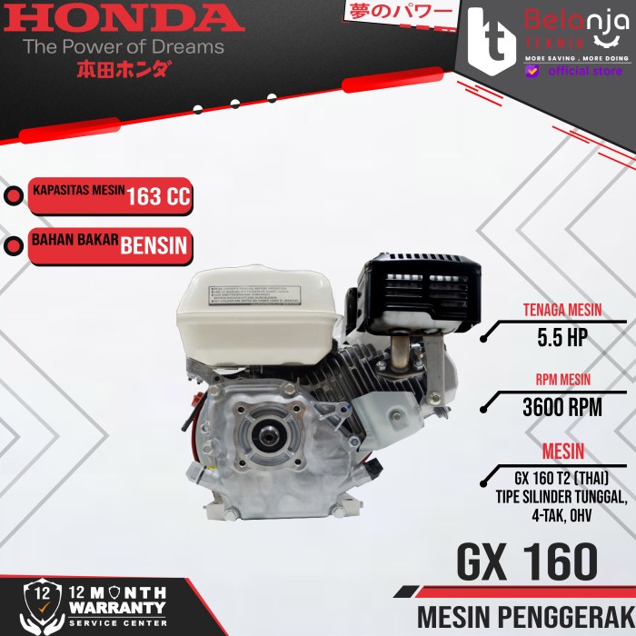 Jual Best Seller Honda Mesin Penggerak Gx Thailand Hp Bensin