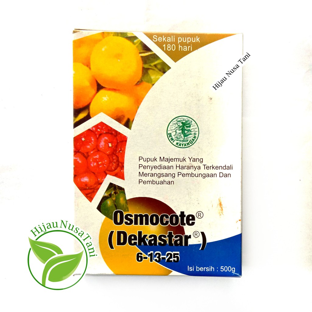 Jual Pupuk Osmocote 6 13 25 500 Gram Dekastar Buah Bunga ORIGINAL