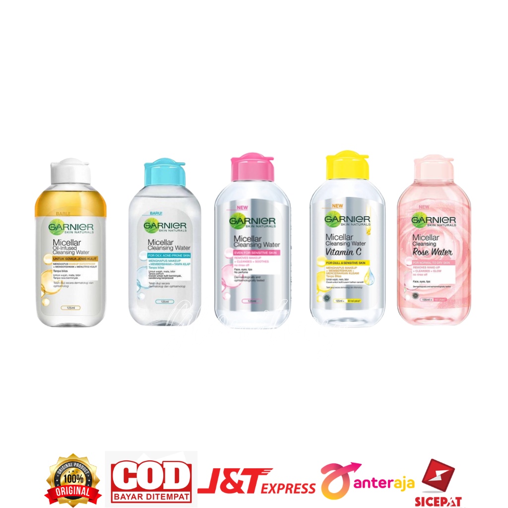 Jual GARNIER Micellar Cleansing Water Pink Blue BiPhase Oil Infused