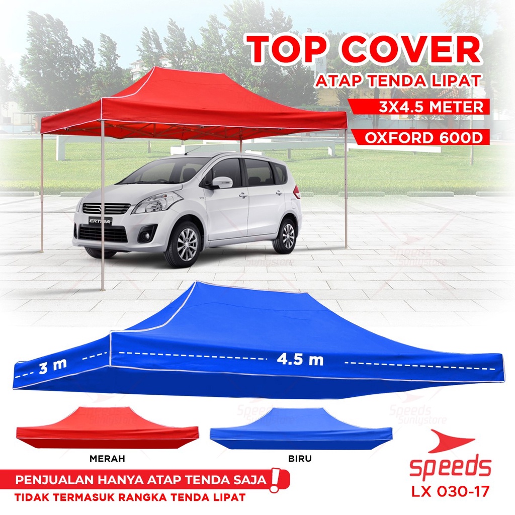 Jual SPEEDS Atap Tenda Lipat Kain Oxford 600D Waterproof 3x4 5m Atap