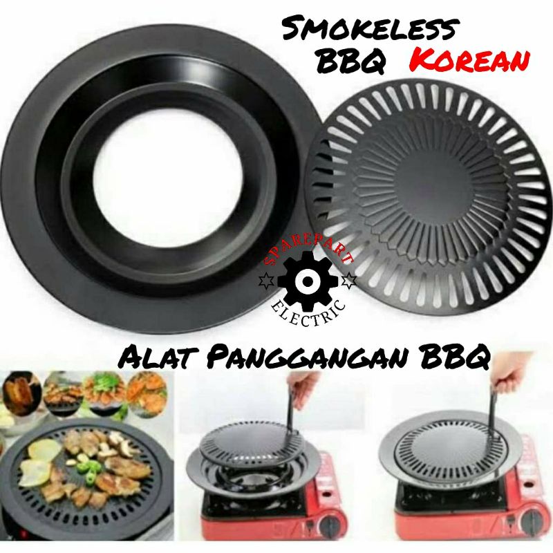 Jual Smokeless Grill Pan Bbq Korean Alat Panggangan Bulat Anti