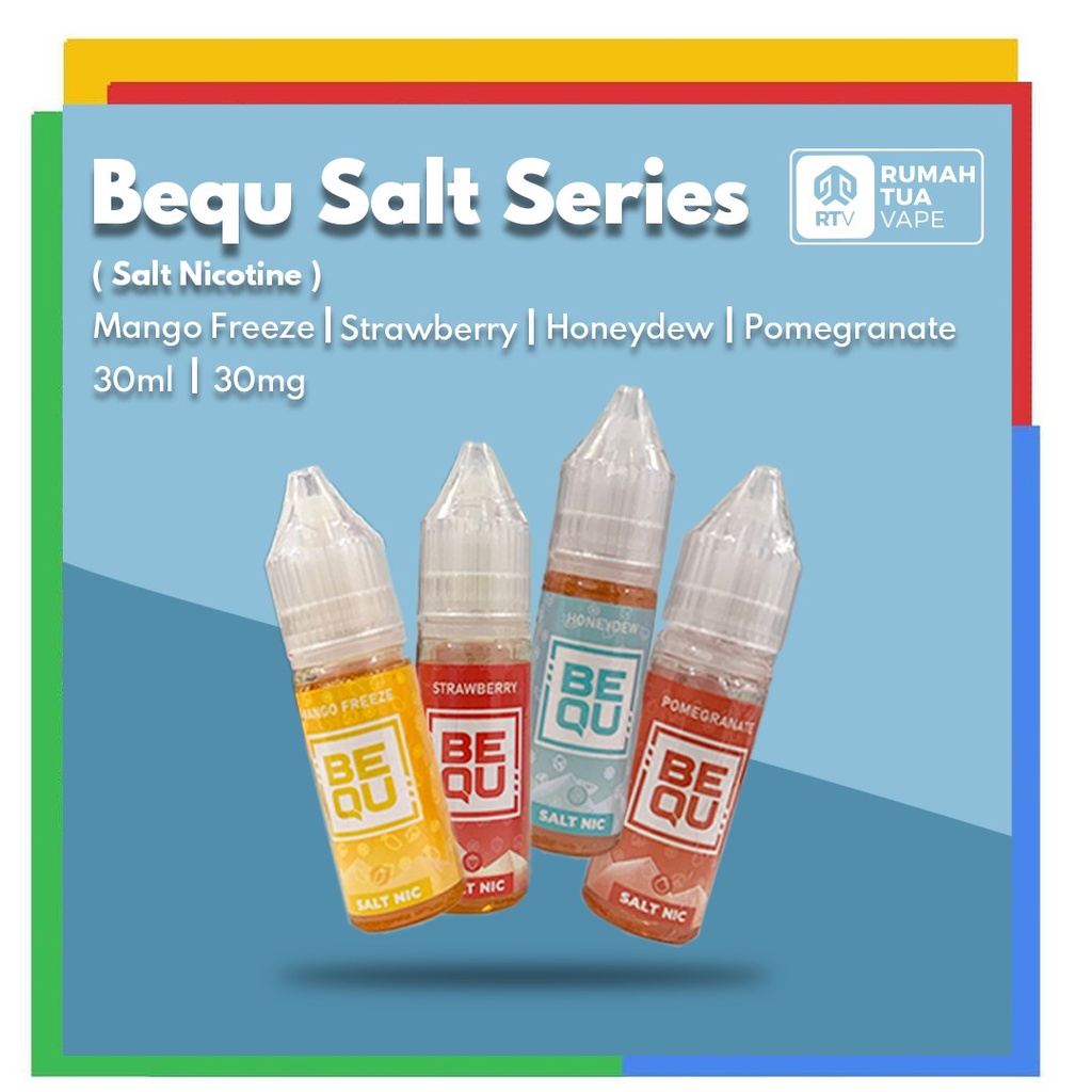 Jual BEQU SALTNIC SERIES 30MG 30ML PREMIUM LIQUID VAPE Shopee Indonesia