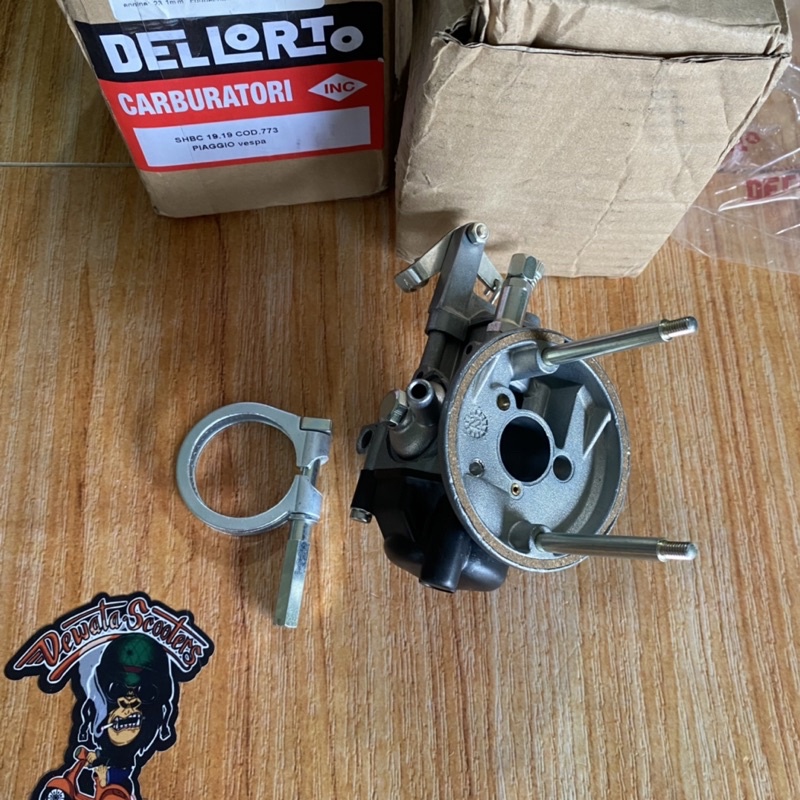 Jual Carbu Karburator Dellorto ORIGINAL 19 19 Vespa Smallframe Pts