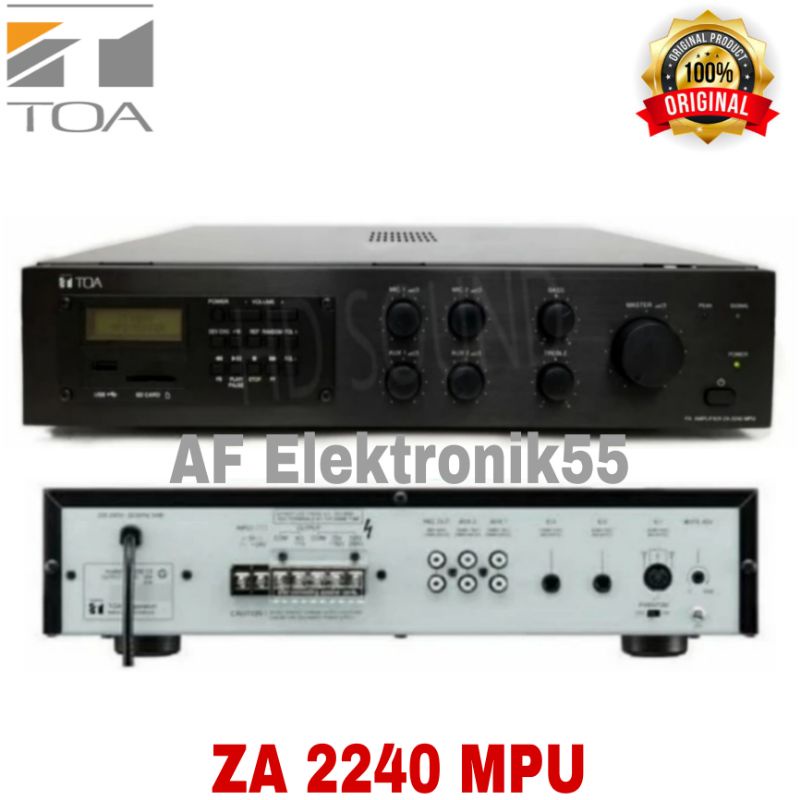 Jual Power Amplifier TOA ZA 2240 MPU 240 Watt Original Shopee