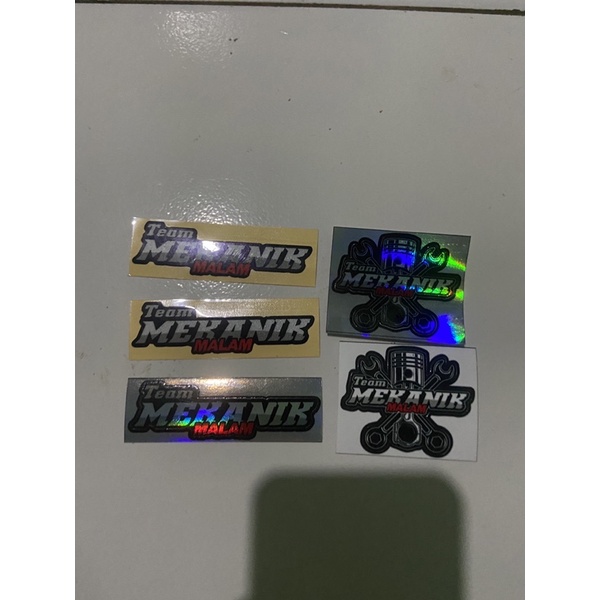 Jual Sticker Mekanik Malam Logo Cutting Shopee Indonesia