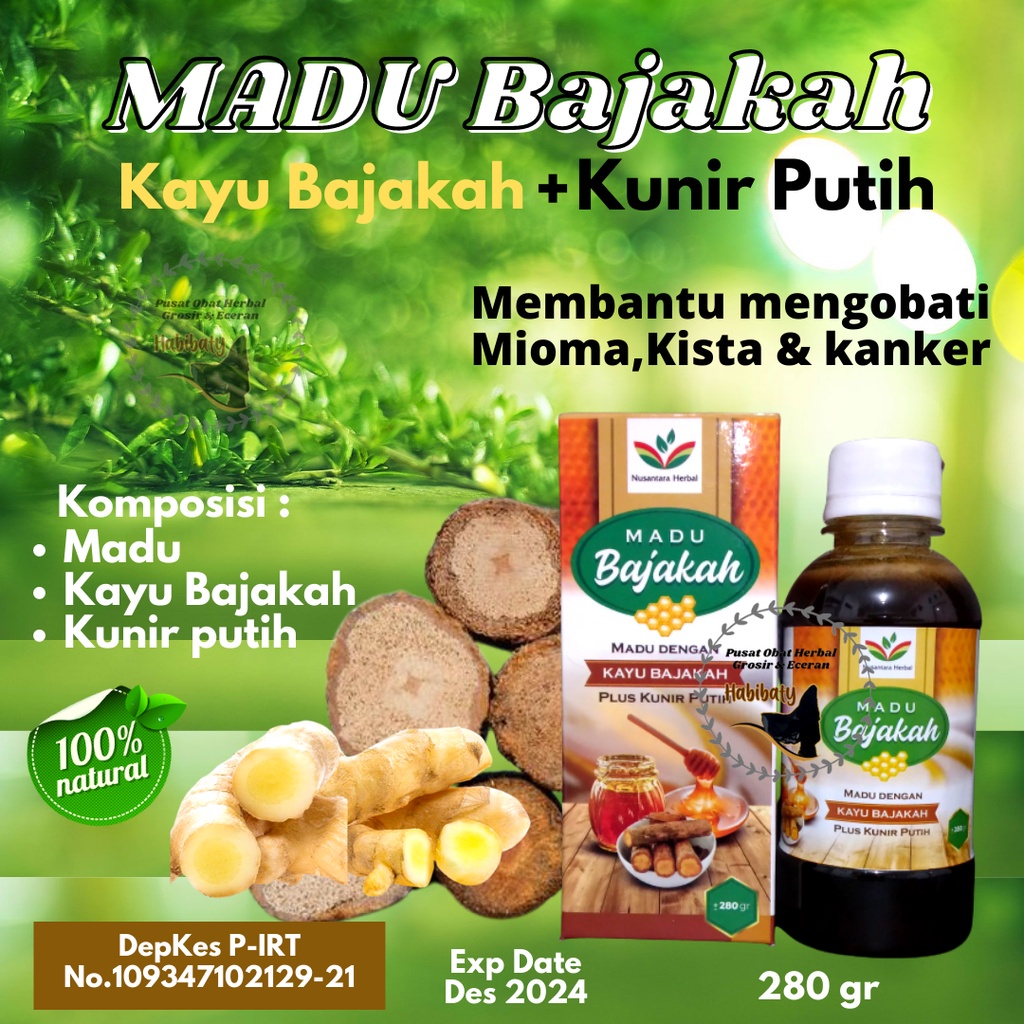 Jual Madu Bajakah Asli Gram Plus Kunir Putih Mengatsi Kanker