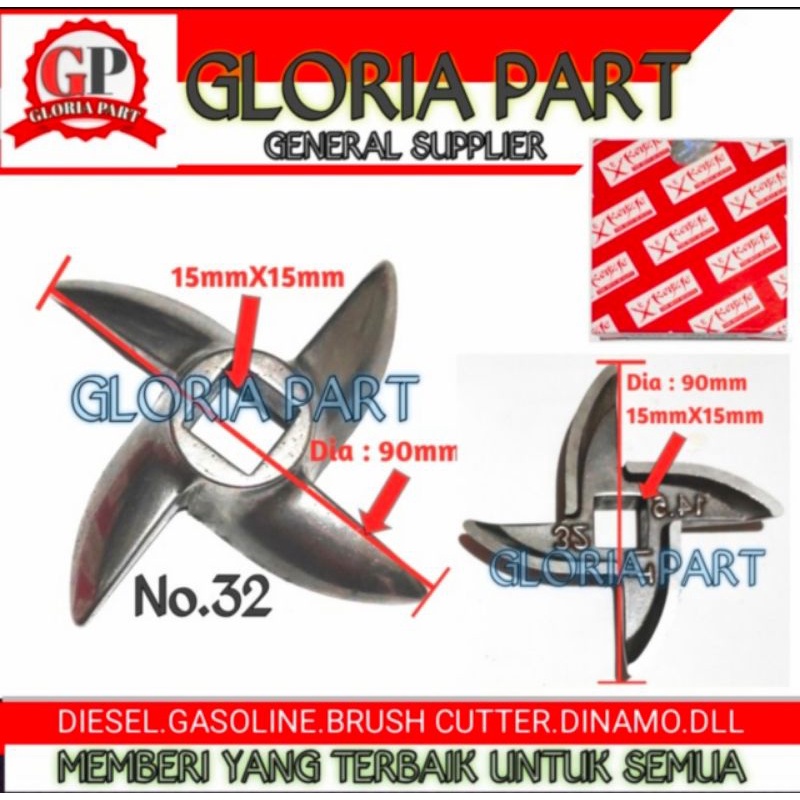 Jual Pisau Giling Daging No 32 Model Ninja Shopee Indonesia