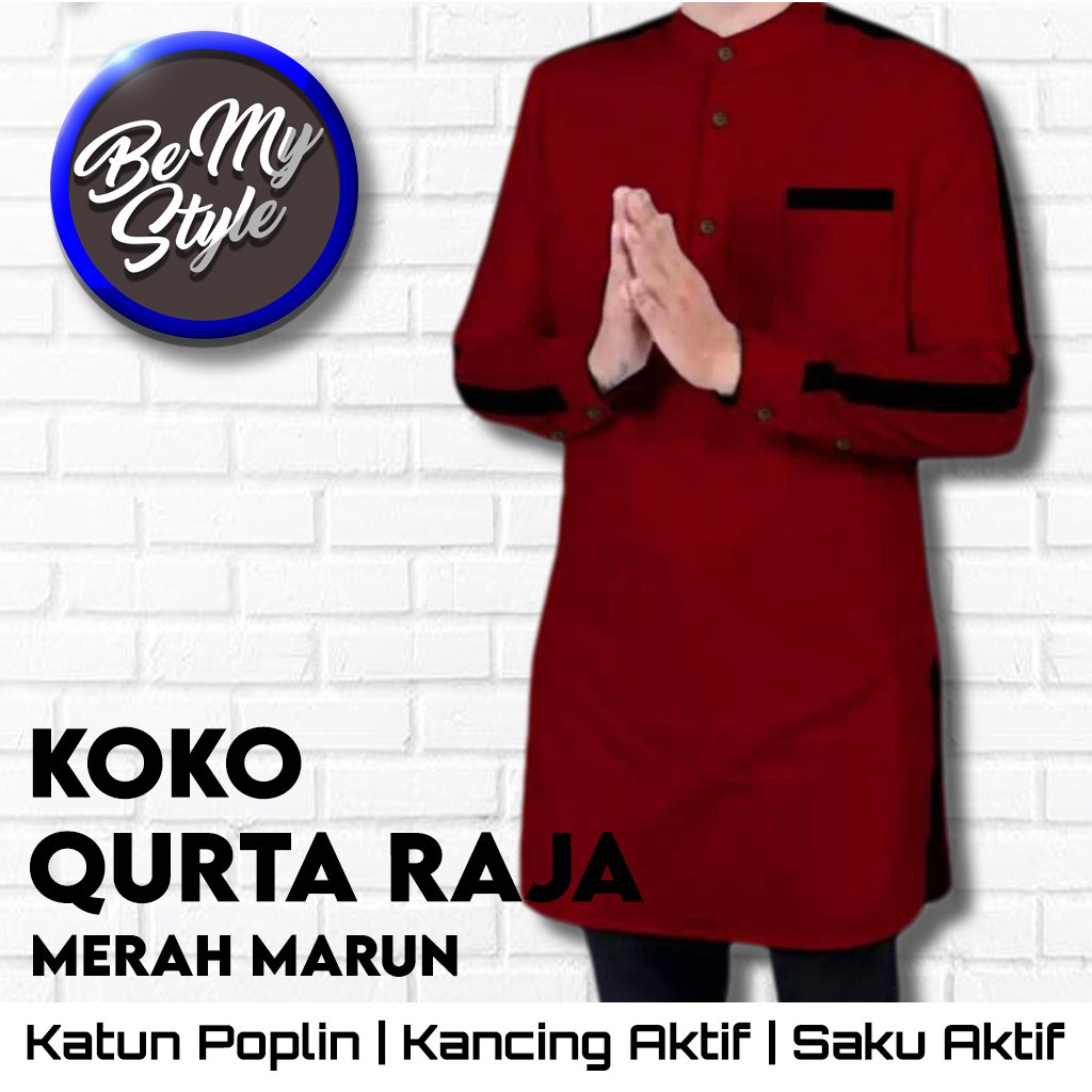 Jual BMS KOKO QURTA RAJA Pakaian Kemeja Lengan Panjang Baju