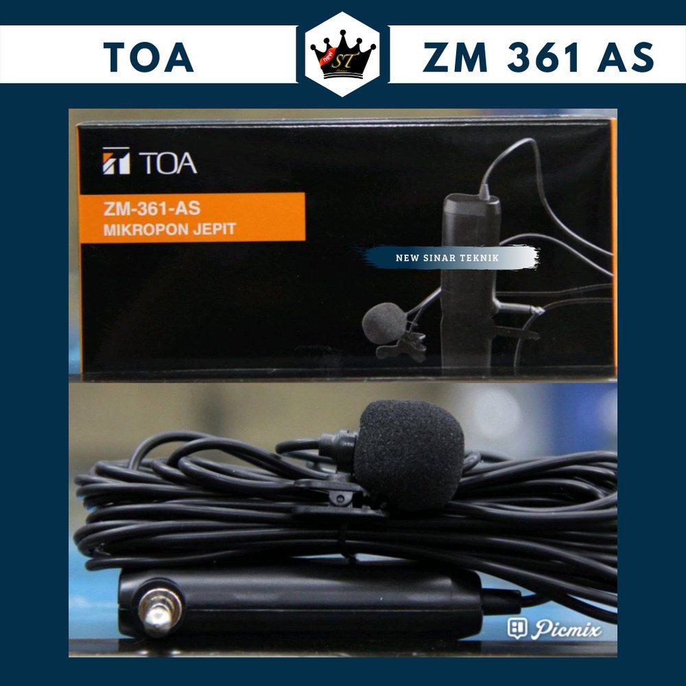 Jual MIC JEPIT MIC KANCING MIC IMAM TOA ZM 361 AS ORIGINAL GARANSI