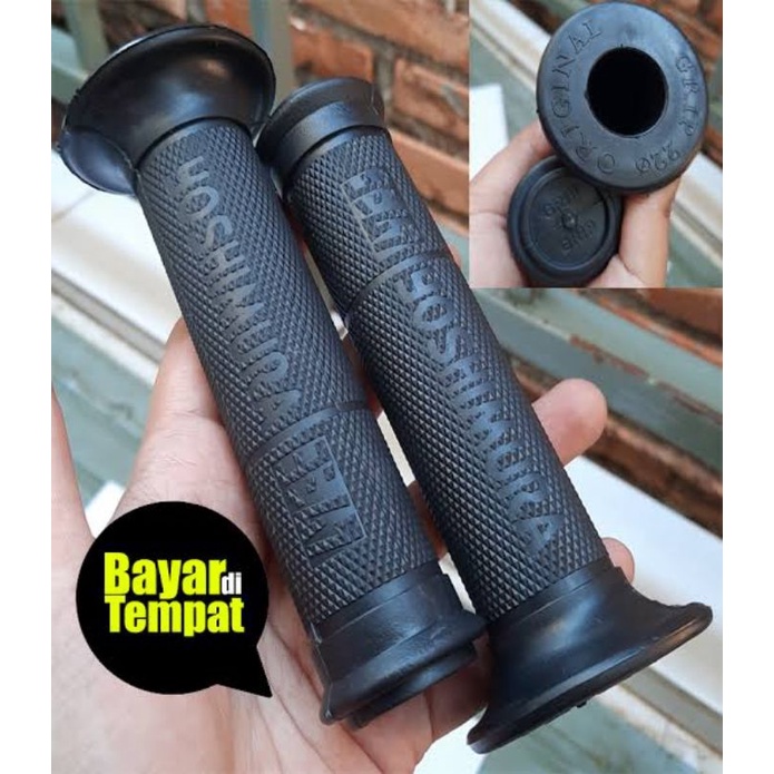 Jual Handfat Handgrip Grip Motor Hitam Polos Yoshimura Universal