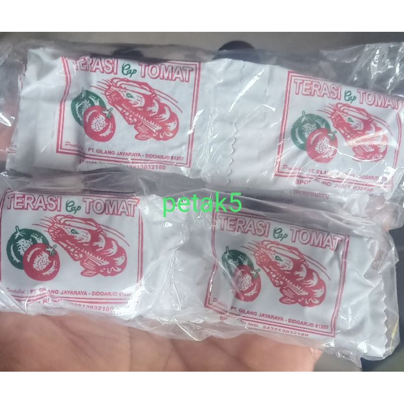 Jual Terasi Udang Sachet Gr Terasi Udang Cap Tomat Shopee Indonesia