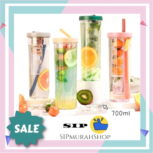 Jual Botol Infuse Juice Straw Ml Air Minum Tumblr Transparant