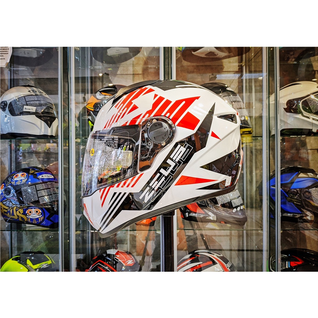 Jual HELM ZEUS 811 WHITE AL28 BLACK Shopee Indonesia