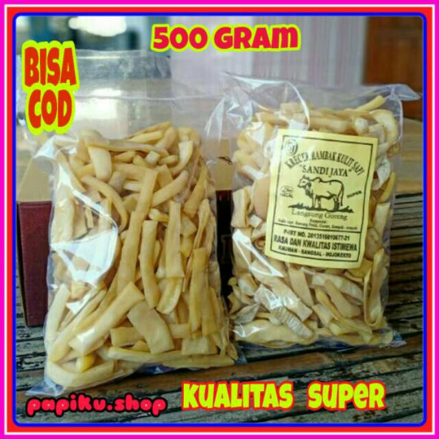 Jual PRODUSEN Krecek Kerecek RAMBAK Krupuk Kerupuk Kulit Sapi