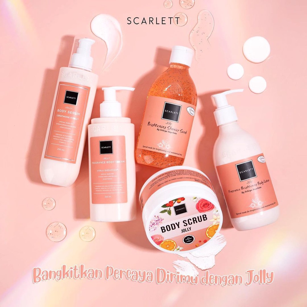 Jual Scarlett Jolly Series Scrub Shower Lotion Body Cream Body