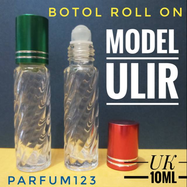 Jual Botol Roll On Model Ulir 10ml Botol Parfum Refill Isi Ulang