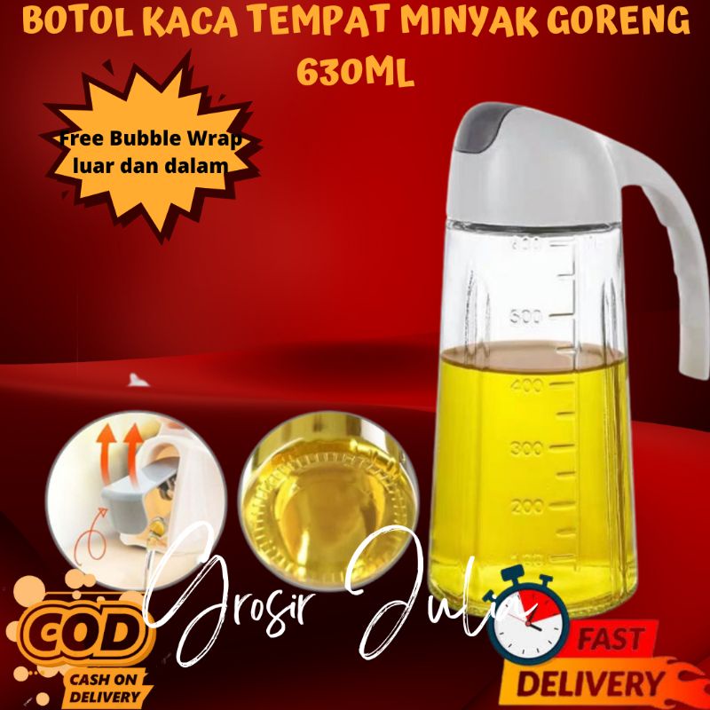 Jual Botol Kaca Minyak Goreng 630ml Bottle Oil Pot 630ml Wadah Tempat