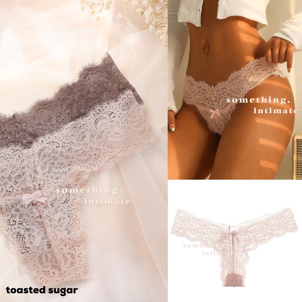 Jual Vs The Lacie Khloe Floral Lace Thong Panty Sexy Gstring Lingerie