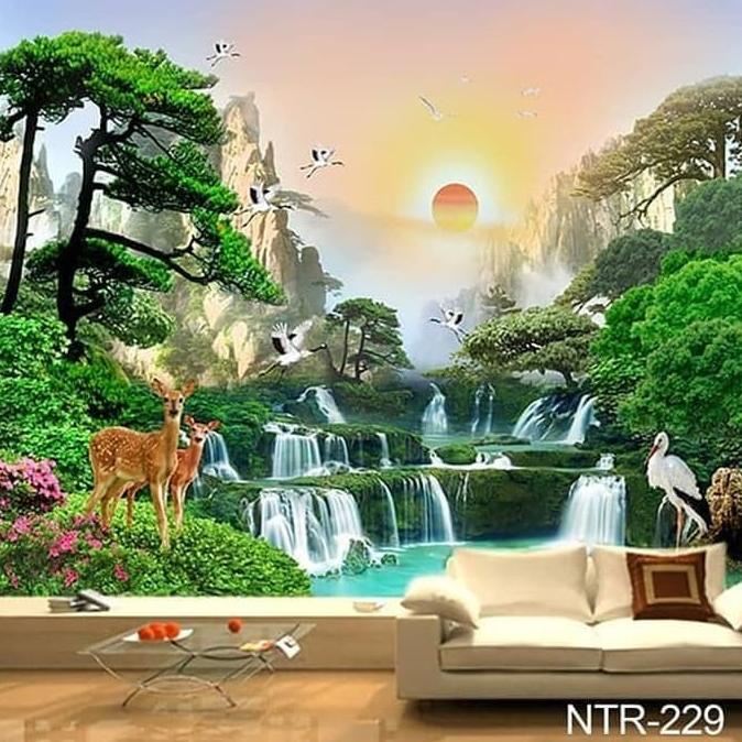 Jual WALLPAPER CUSTOM 3D WALLPAPER DINDING PEMANDANGAN ALAM Shopee