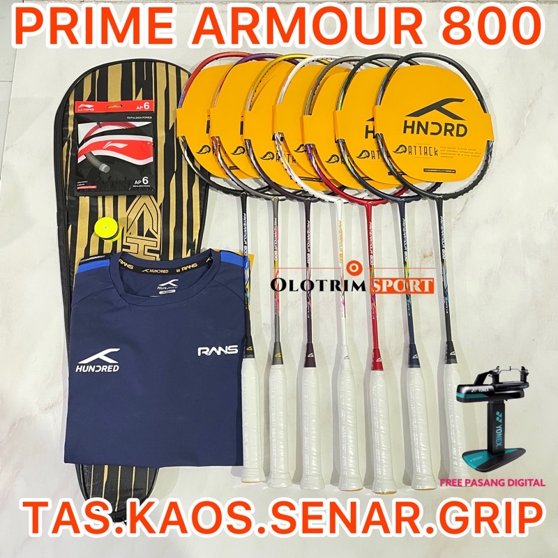 Jual Raket Badminton HUNDRED PRIMEARMOUR 800 32lbs HNDRD Prime Armour