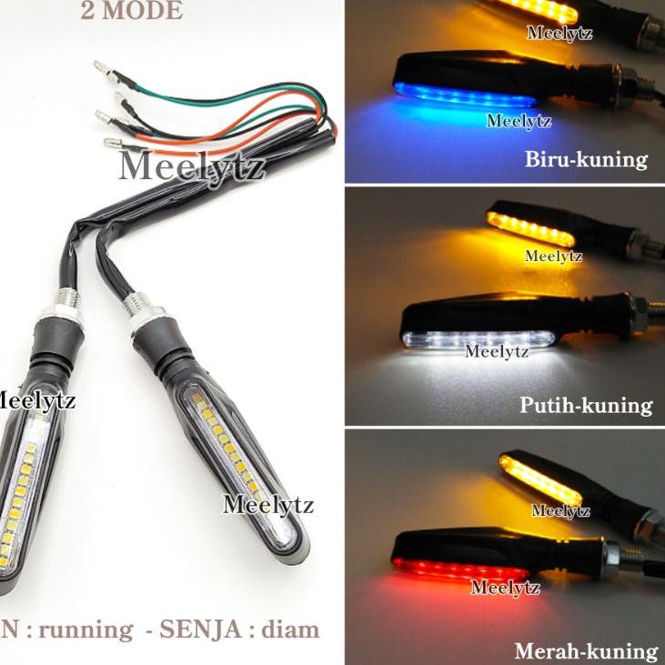 Jual Limited Lampu LED Sein Running Sen 2 Warna Senja Sein Model Moge