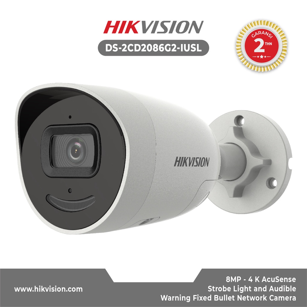 Jual Hikvision Ds Cd G Iu Sl Camera Ip Cctv K Acusense Strobe