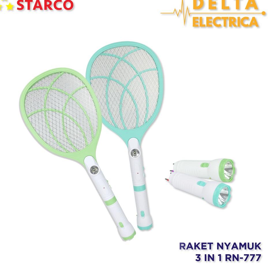 Jual Kualitas Premium Starco Raket Nyamuk In Senter Rn Shopee