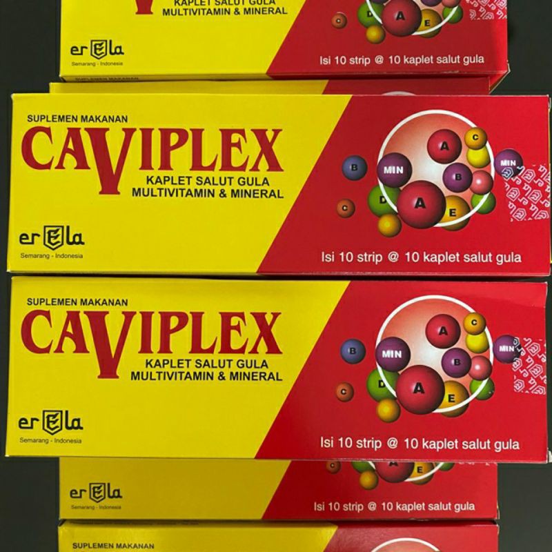 Jual Caviplex Multi Vitamin Harga Per Strip Isi Tablet Shopee