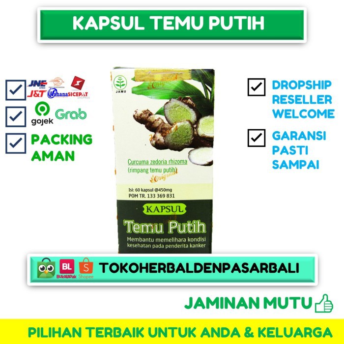 Jual Kapsul Temu Putih Tazakka Obat Herbal Ekstrak Temu Putih Empon