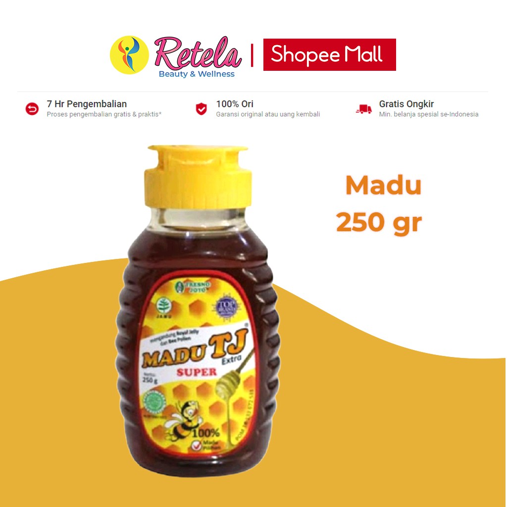 Jual MADU TJ SUPER 250 GR HONEY ROYAL JELLY BEE POLLEN Shopee