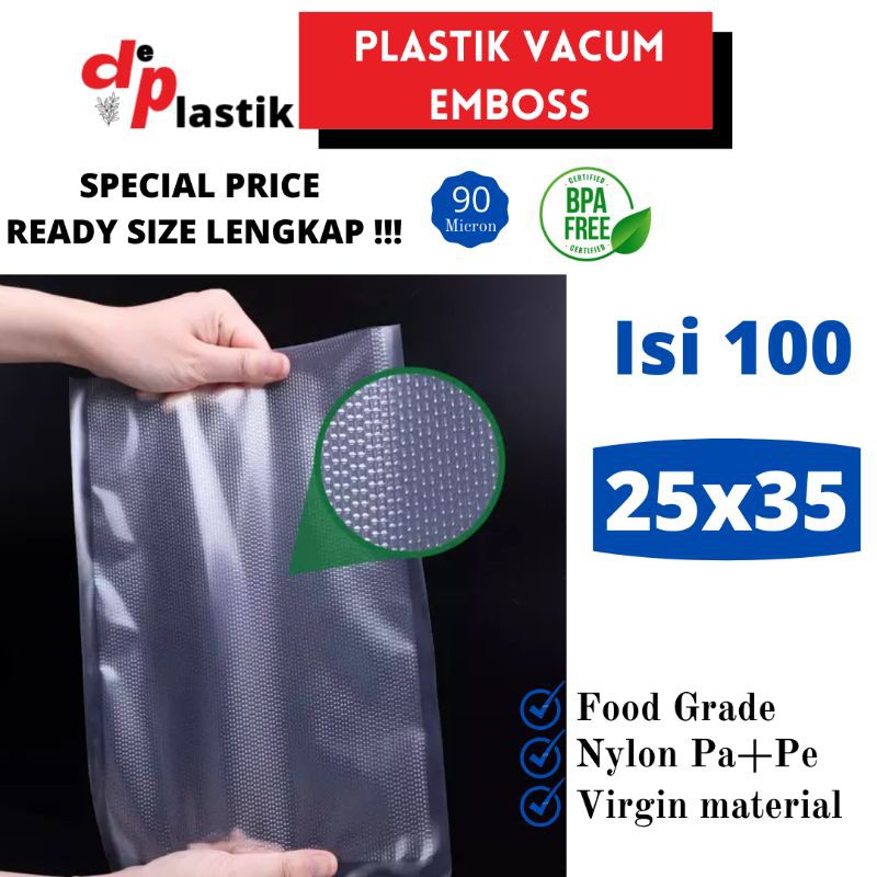 Jual Plastik Vakum Embos X Isi Plastik Vacuum Emboss