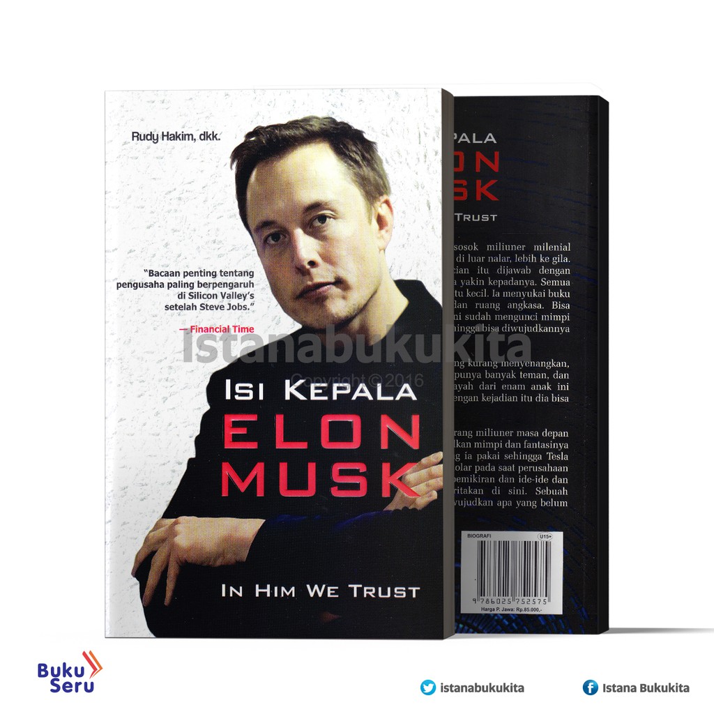 Jual Buku Seru Isi Kepala Elon Musk Shopee Indonesia