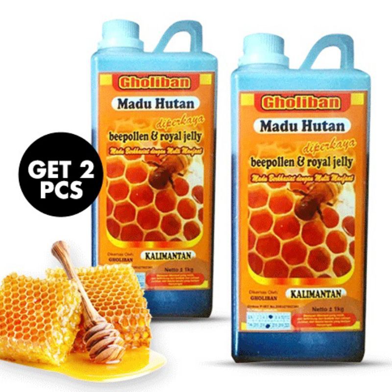 Jual Paket 2 Botol Madu Hutan Kalimantan 1kg Shopee Indonesia