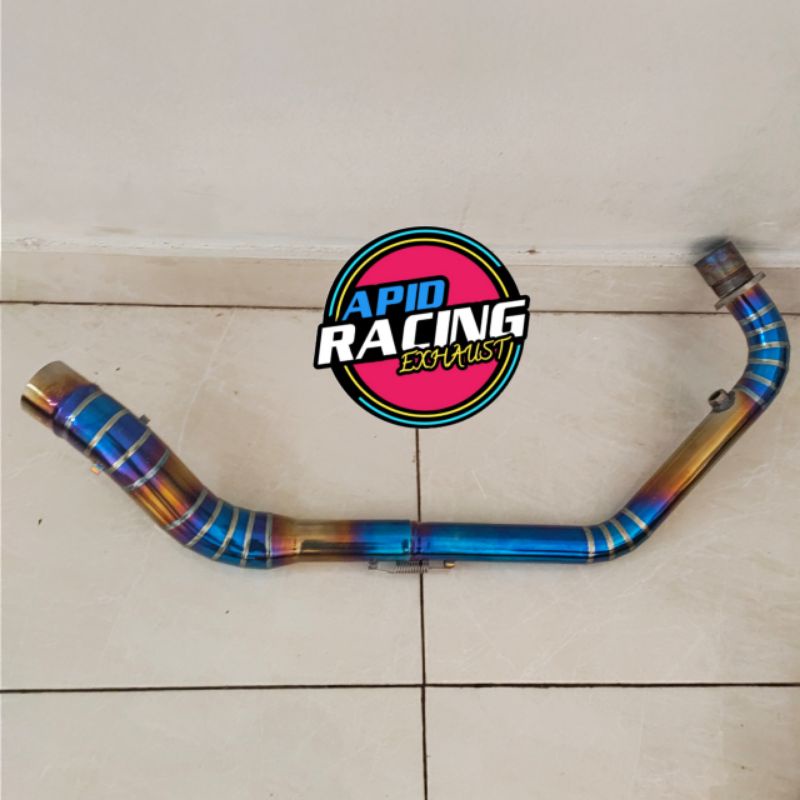 Jual Pipa Header Leher Blumon Model Full Cacing Knalpot Racing Sonic