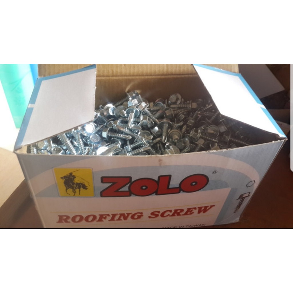 Jual Baut Baja Ringan Putih X Zolo Dus Sekrup Screw Roofing Cm