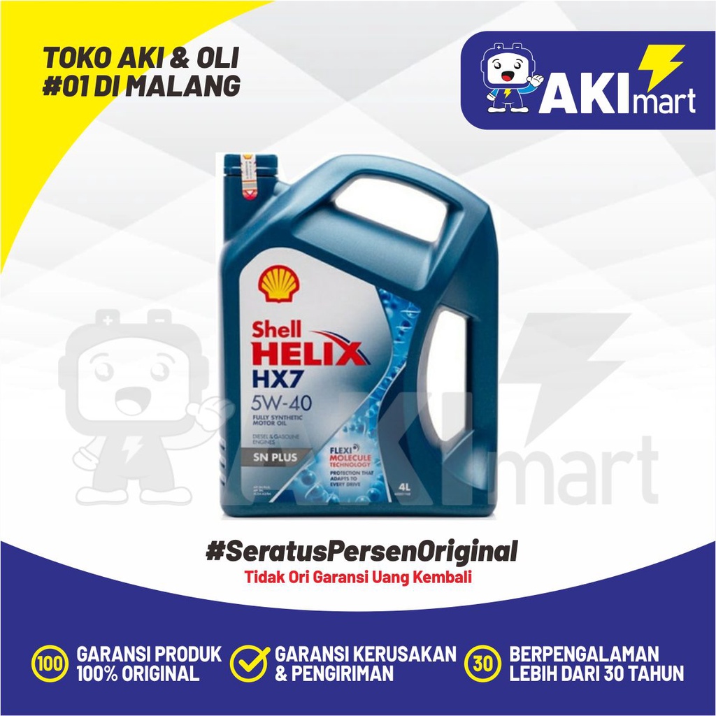 Jual Oli Mobil Shell Helix Hx W Snplus Liter Shopee Indonesia