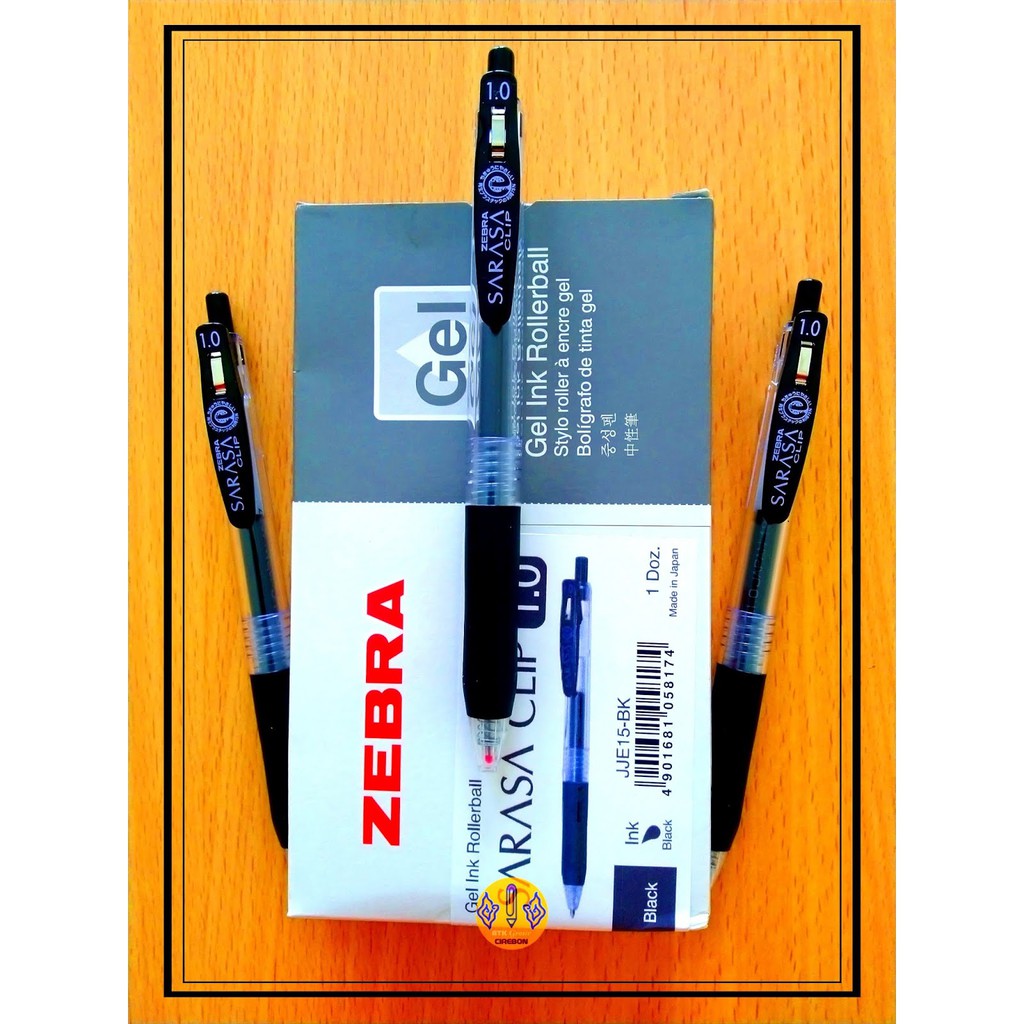 Jual Pulpen Gel Cetrek Zebra Sarasa Clip Gel Ink Hitam Mm Shopee