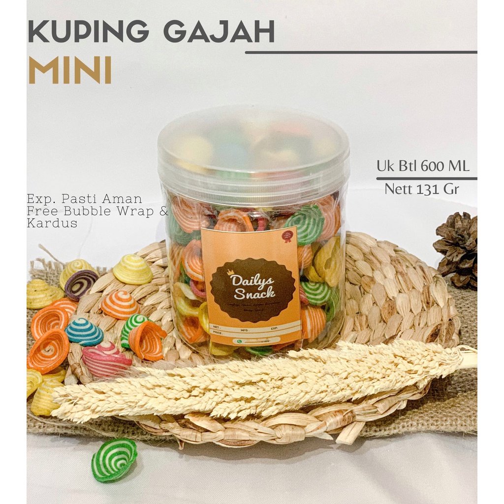 Jual Snack Kiloan Makanan Ringan Toples Kuping Gajah Mini Gr