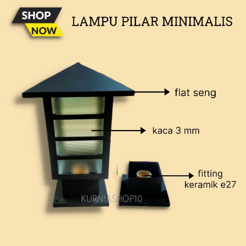 Jual Lampu Pilar Lampu Hias Pagar Lampu Outdoor Shopee Indonesia