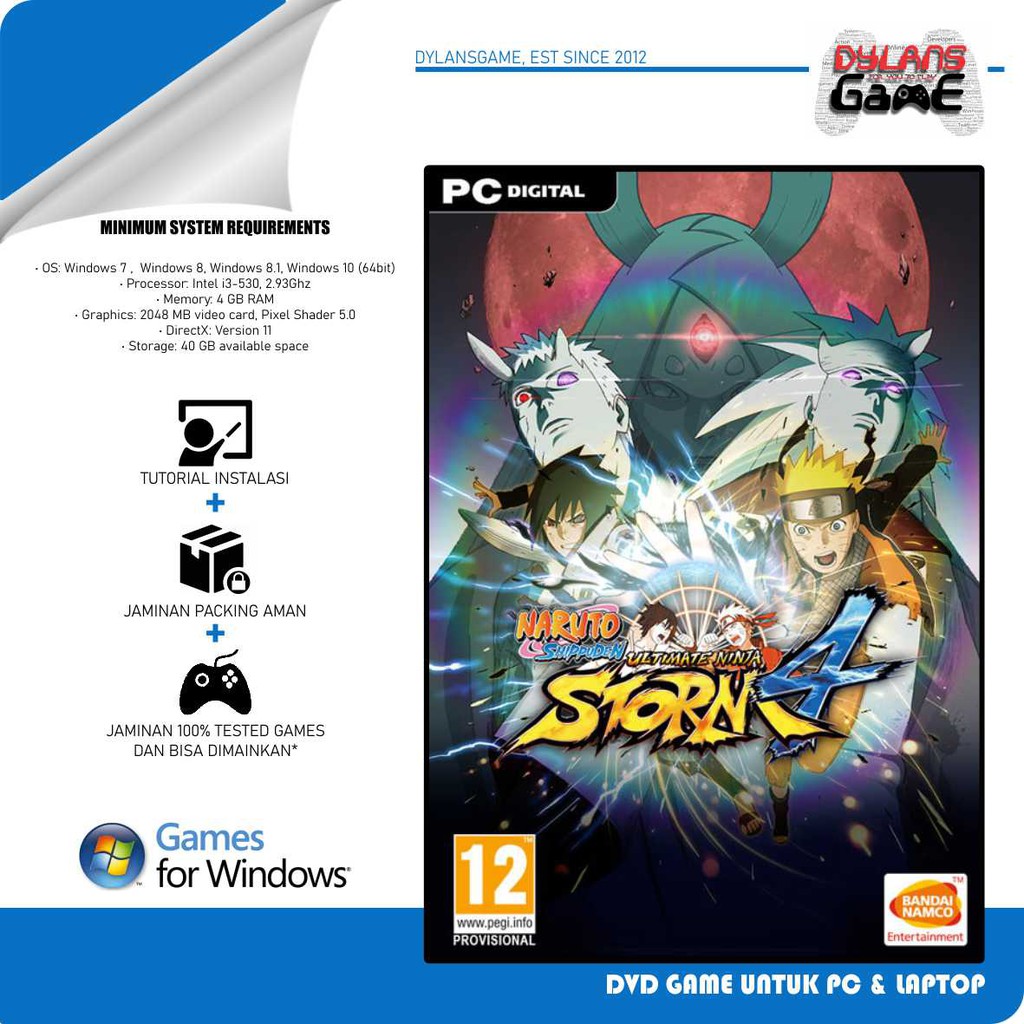 Jual Naruto Shippuden Ultimate Ninja Storm V Dlcs Kaset Dvd