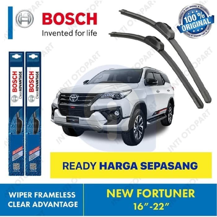 Jual Wiper Blade New Fortuner Bosch Frameless Advantage Original