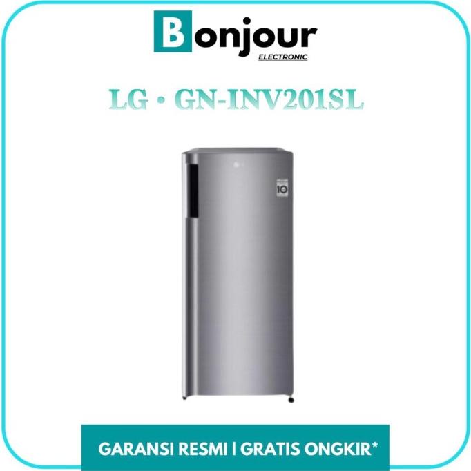 Jual Kulkas LG Inverter 1 Pintu GN INV201Sl 169 Liter GN INV201SL LG