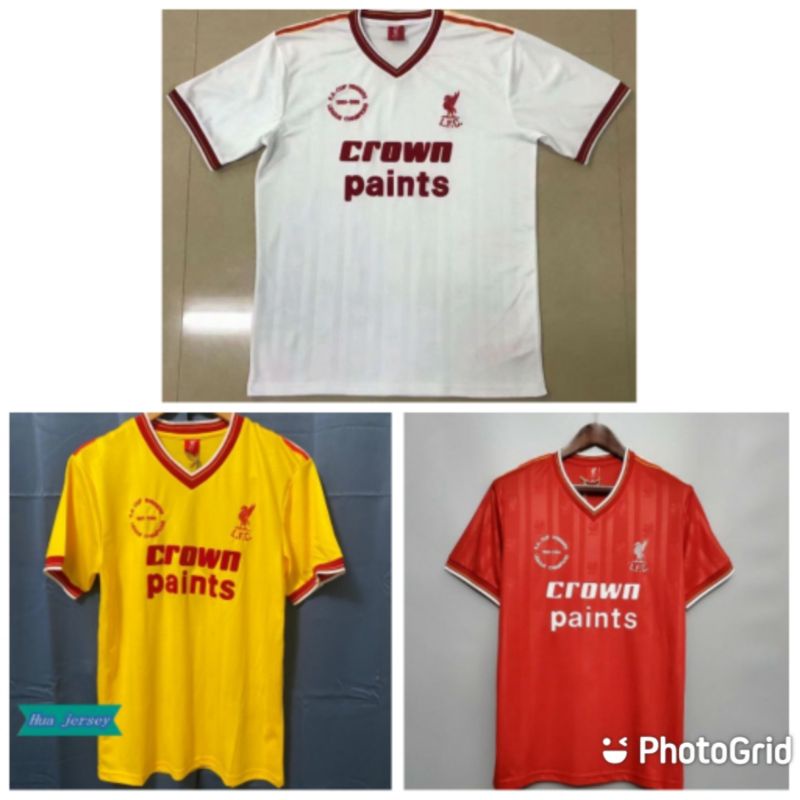 Jual Jersey Kaos Baju Bola Liverpol Home Away Rd Retro Classic Klasik