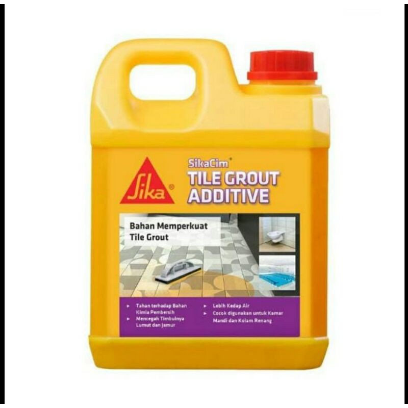 Jual SIKACIM TILE GROUT ADDITIVE Cairan Penguat Tile Grout Dempul Nat