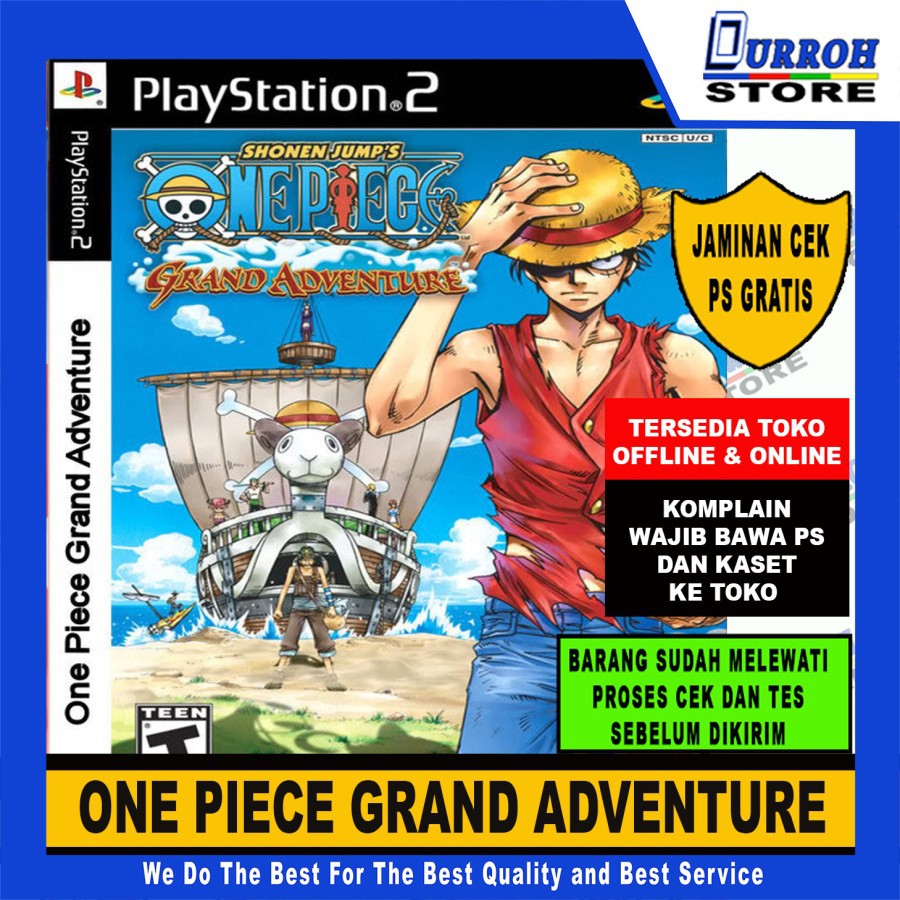 Jual KASET GAME PS 2 ONE PIECE GRAND ADVENTURE Shopee Indonesia