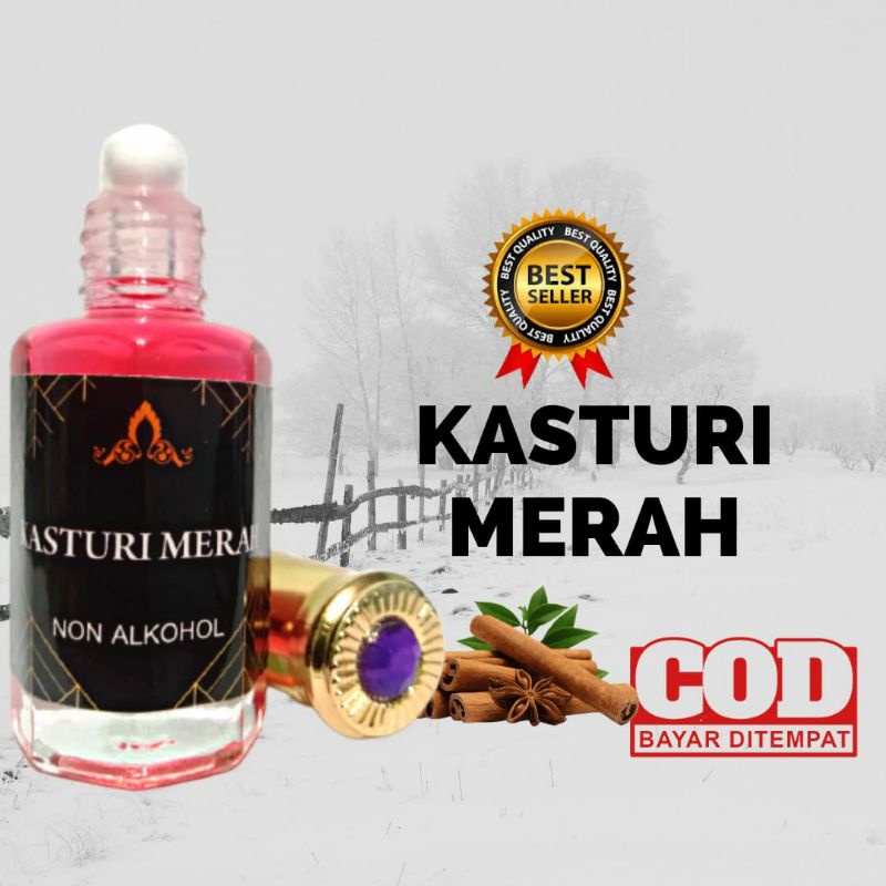 Jual Parfum Kasturi Merah Minyak Wangi Arab Saudi Murni Non Alkohol