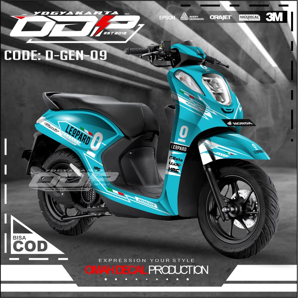 Jual DECAL GENIO NEW 2022 FULL BODY DEKAL MOTOR GENIO ALL NEW 2019 2022