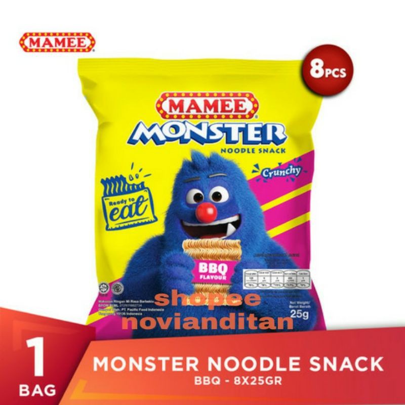 Jual MAMEE MONSTER SNACK MIE RASA BBQ CHICKEN SNACK NOODLES MAMEE