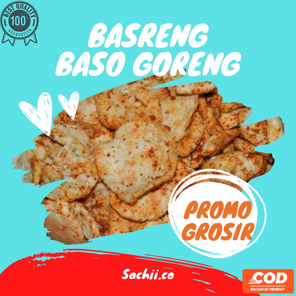 Jual Basreng Camilan Pedas Baso Goreng Cemilan Pedes Gurih Bumbu Khas